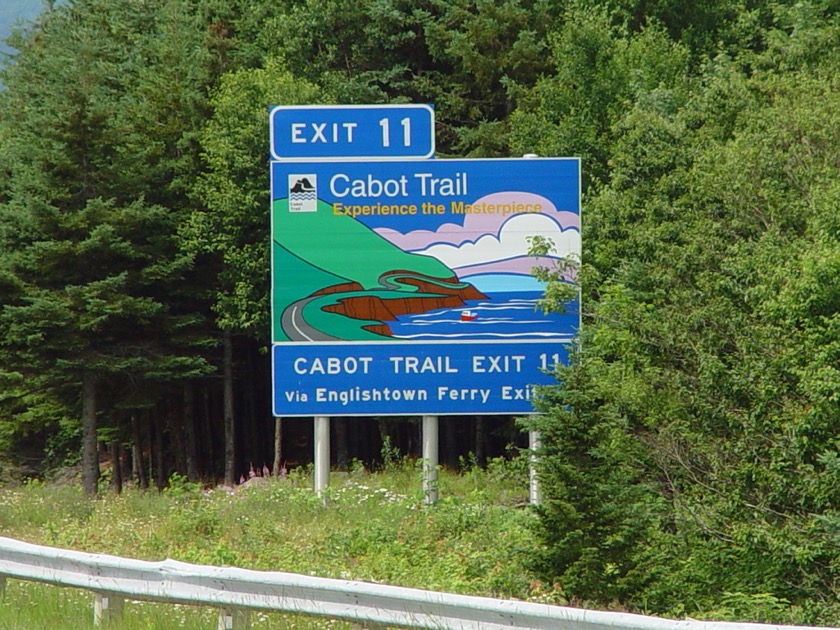 Cabot Trail sign