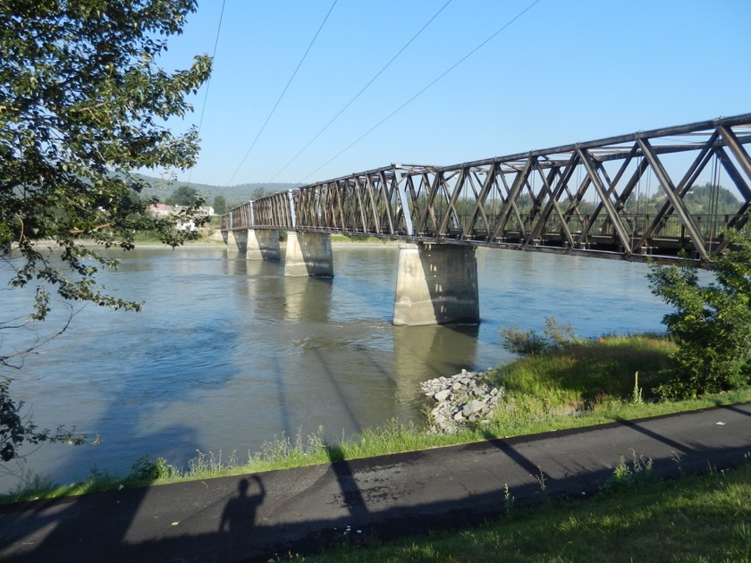 Old Fraser River bridge in Quesnel 