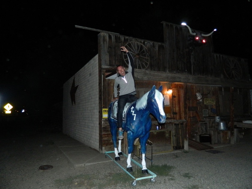 Jim rides the Hotchkiss Horse