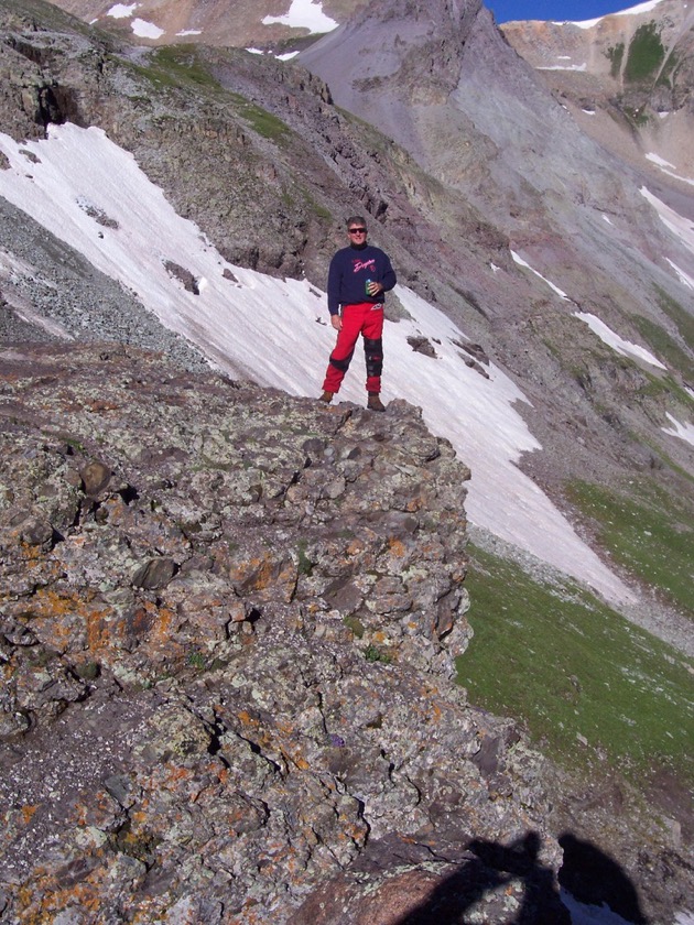 Going down Imogene Pass