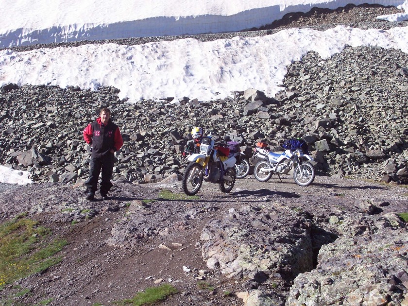 Going down Imogene Pass