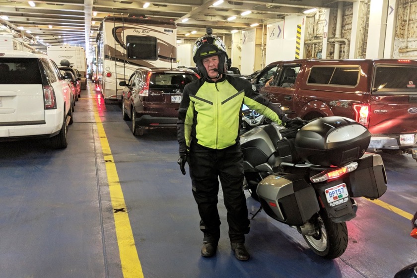 On the ferry