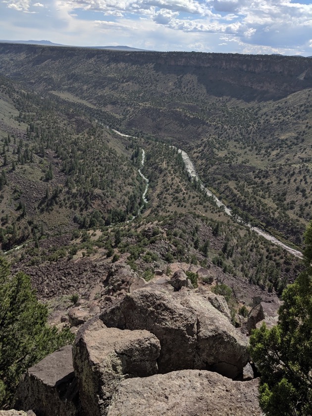 Confluence of Red River and Rio Grande River