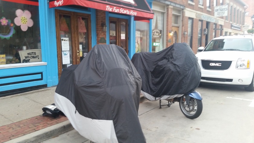 Bike on the street in Galena