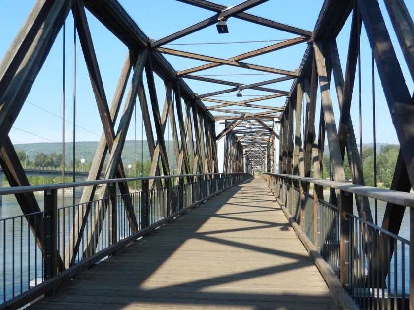 Old Fraser River bridge in Quesnel 