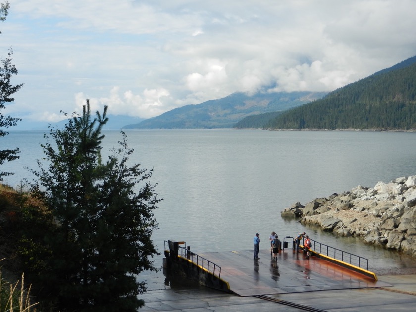 Waiting for the ferry at Shelter Bay