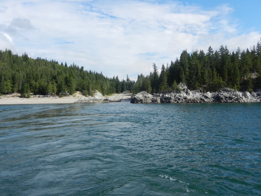 On the ferry at Shelter Bay