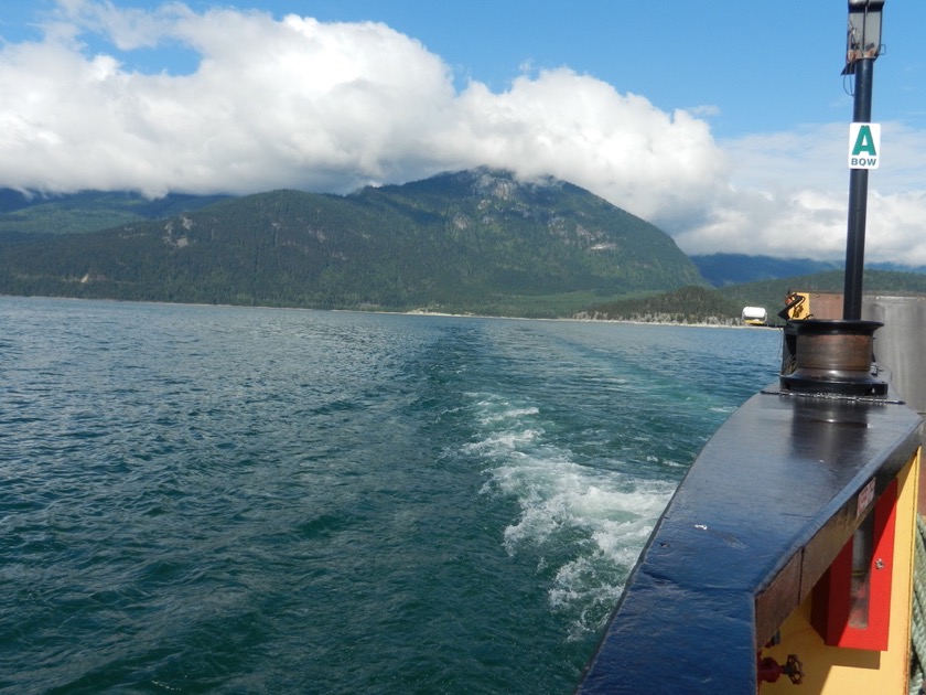 On the ferry at Shelter Bay