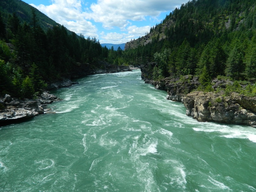 From the swinging bridge downstream