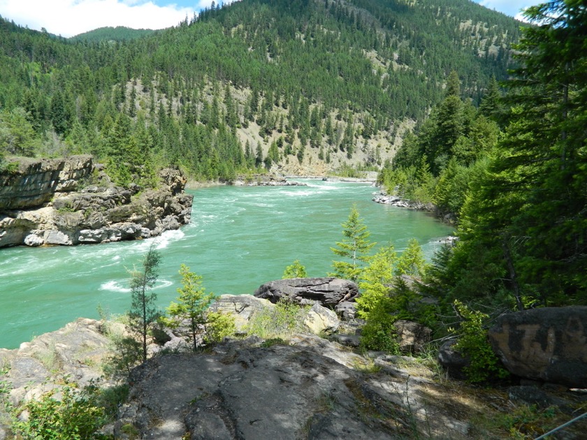 From the swinging bridge downstream