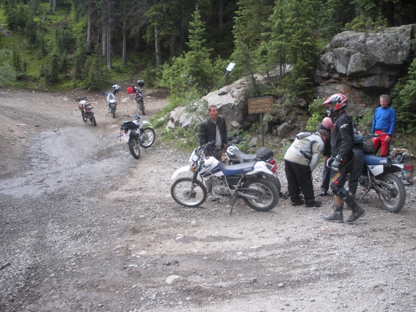 Notice how we kept the other bikes away from the Yamahas?