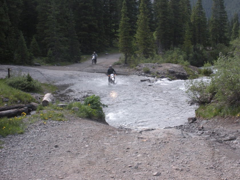 Creek crossing near camp bird