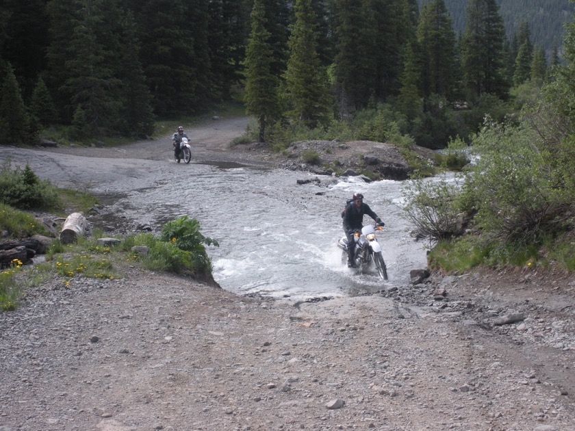 Creek crossing near camp bird