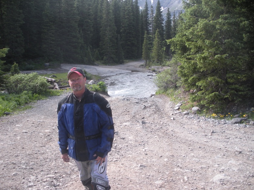 Creek crossing near camp bird