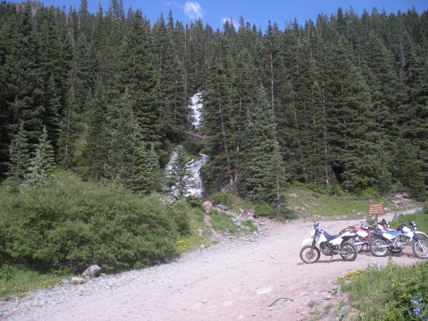 Creek crossing near camp bird