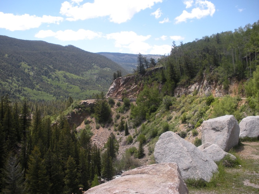 Going down Independence Pass