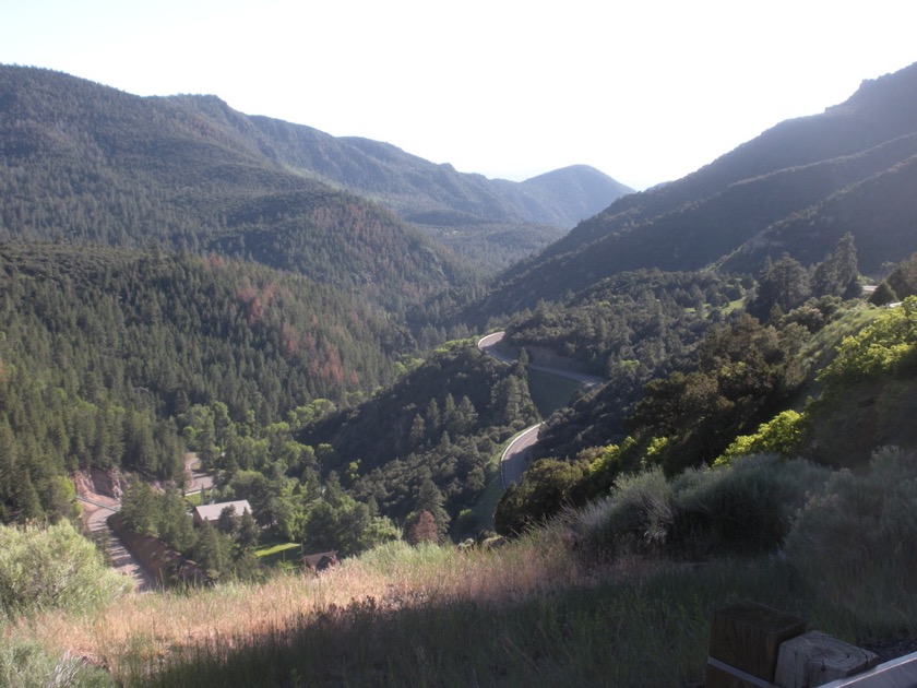 UT153 high above Beaver Canyon