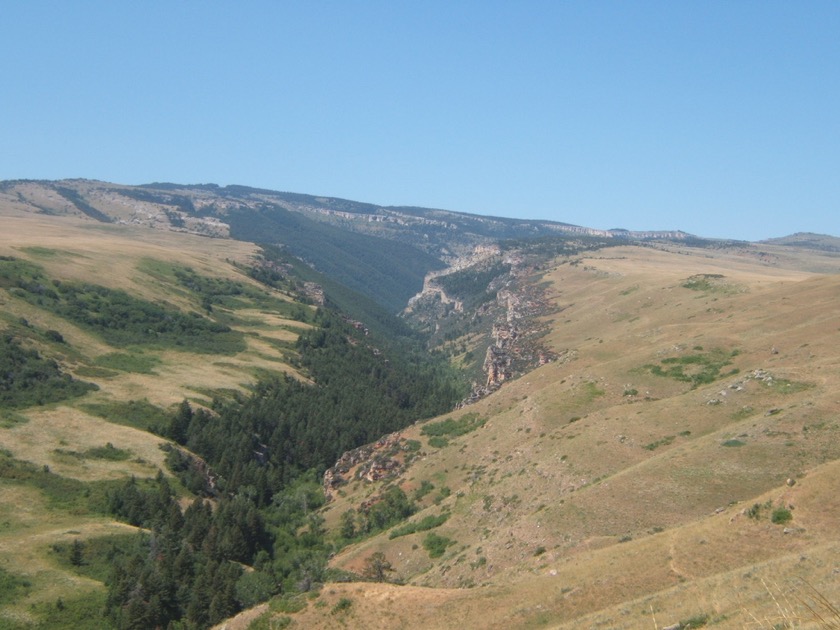 Riding along the ridge