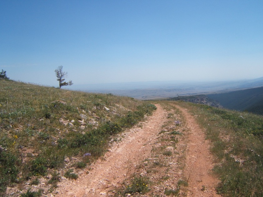 Riding along the ridge