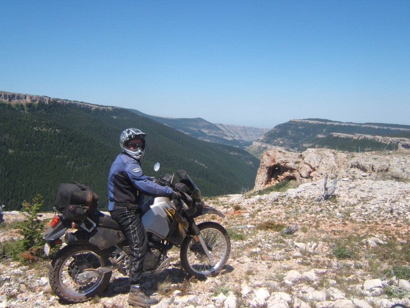 Riding along the ridge