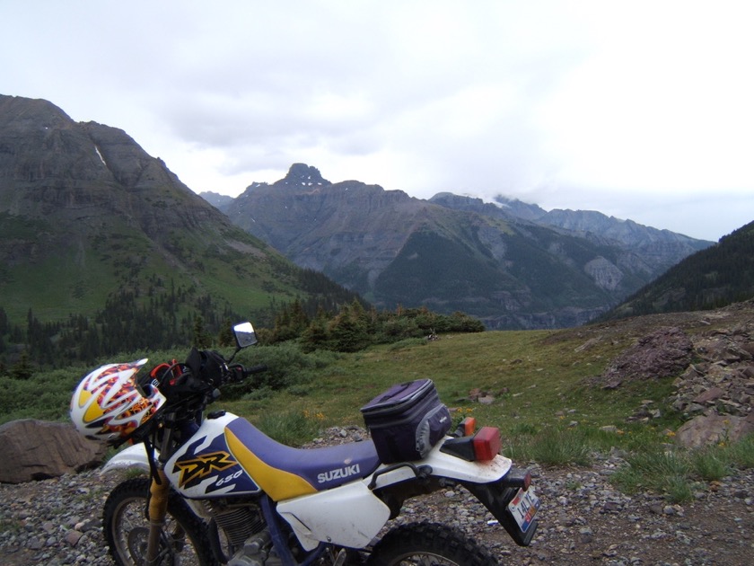 Going down Imogene Pass