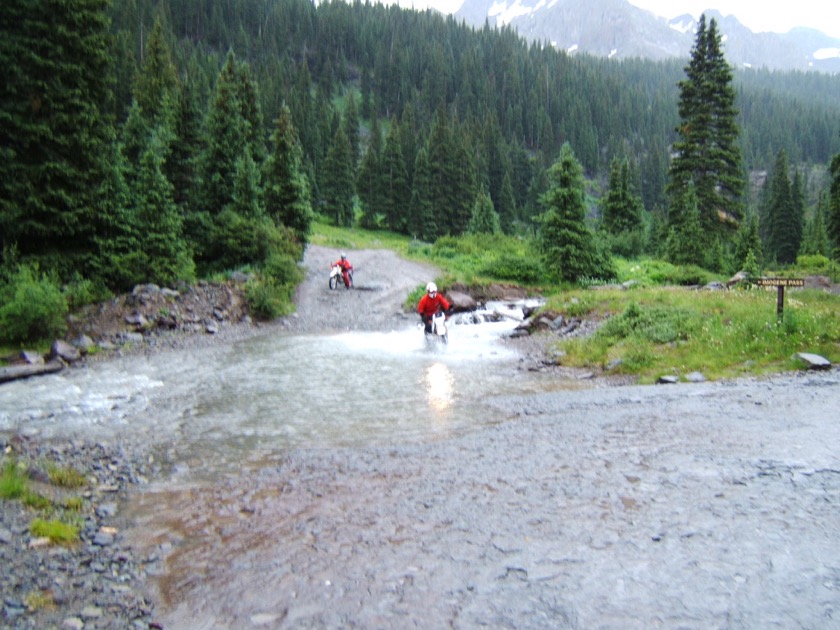 Going down Imogene Pass