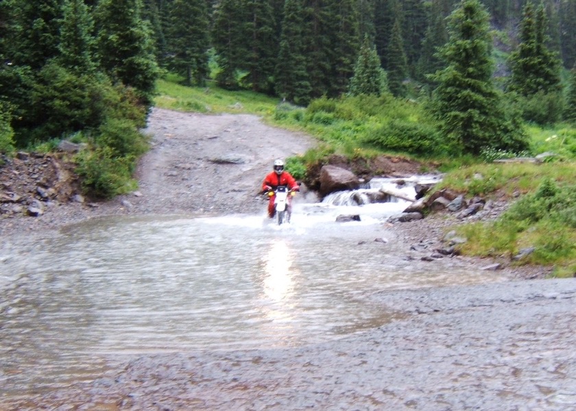 Going down Imogene Pass