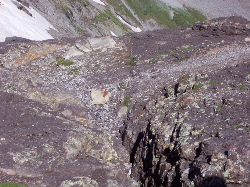 Going down Imogene Pass