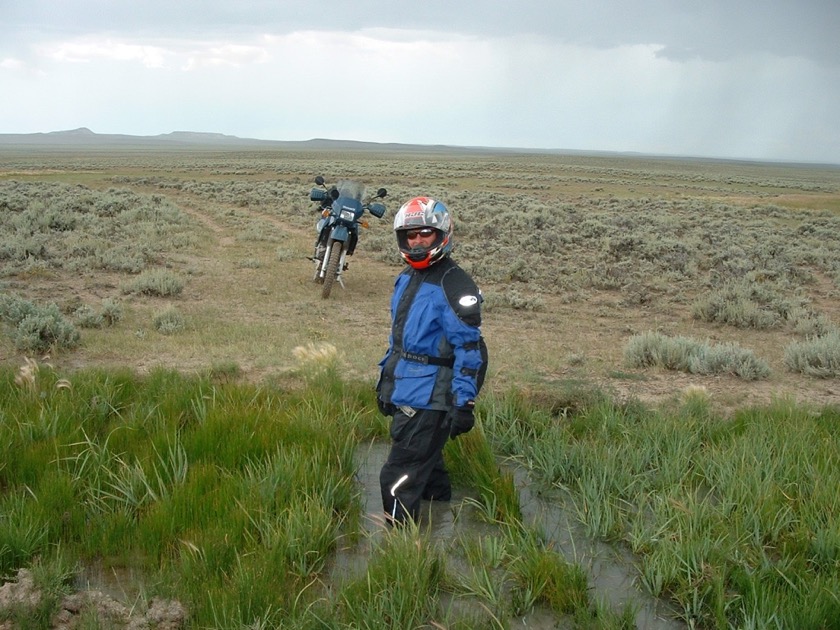 Steve helping in the ditch