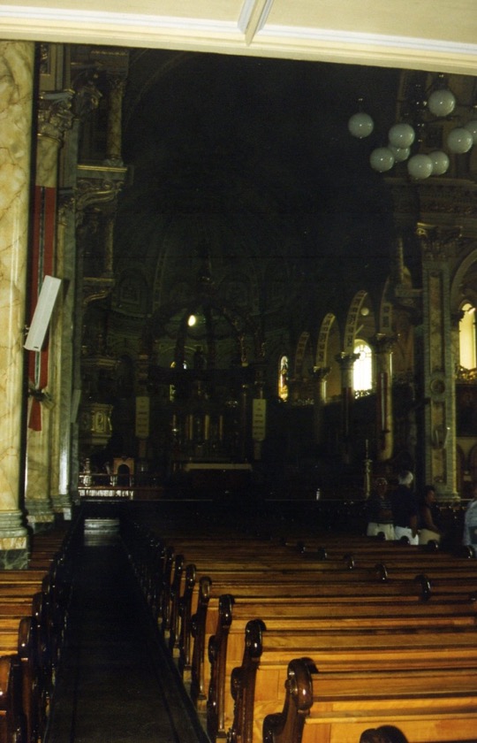 Inside the church