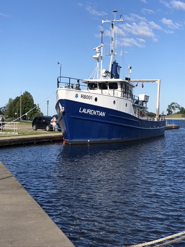 Fishing boat by the Museum