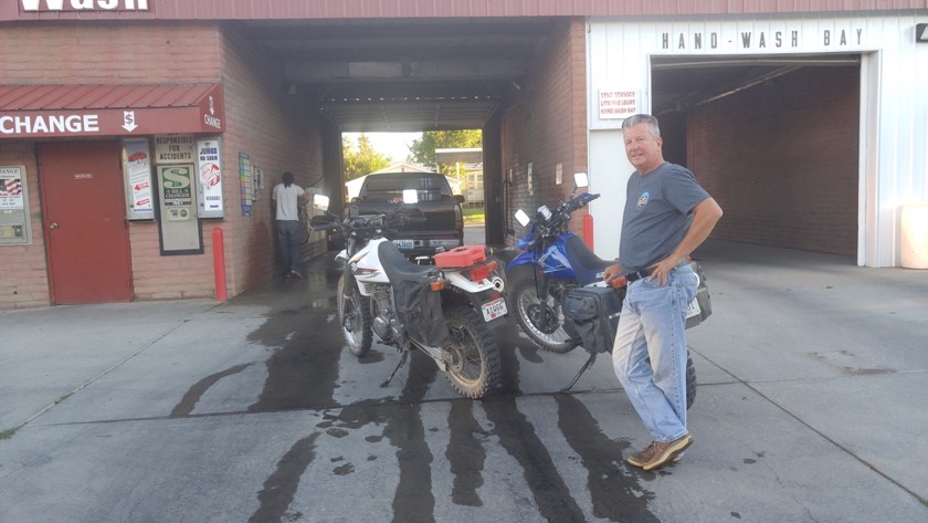 Washing the Bikes