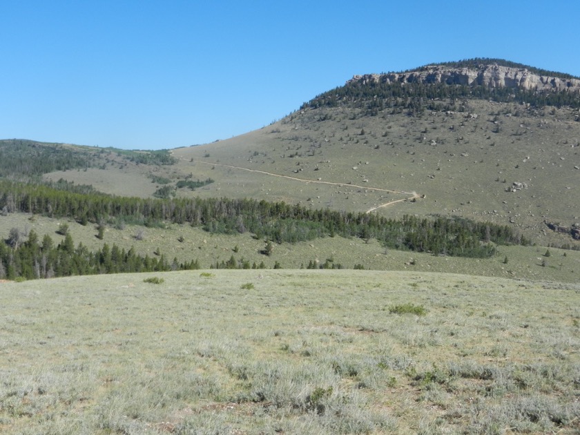 Climbing up Indian Ridge