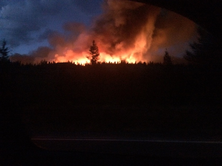 Fire south of Jackson